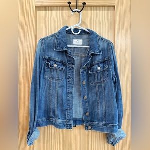 J. Crew stonewashed denim jacket, size M